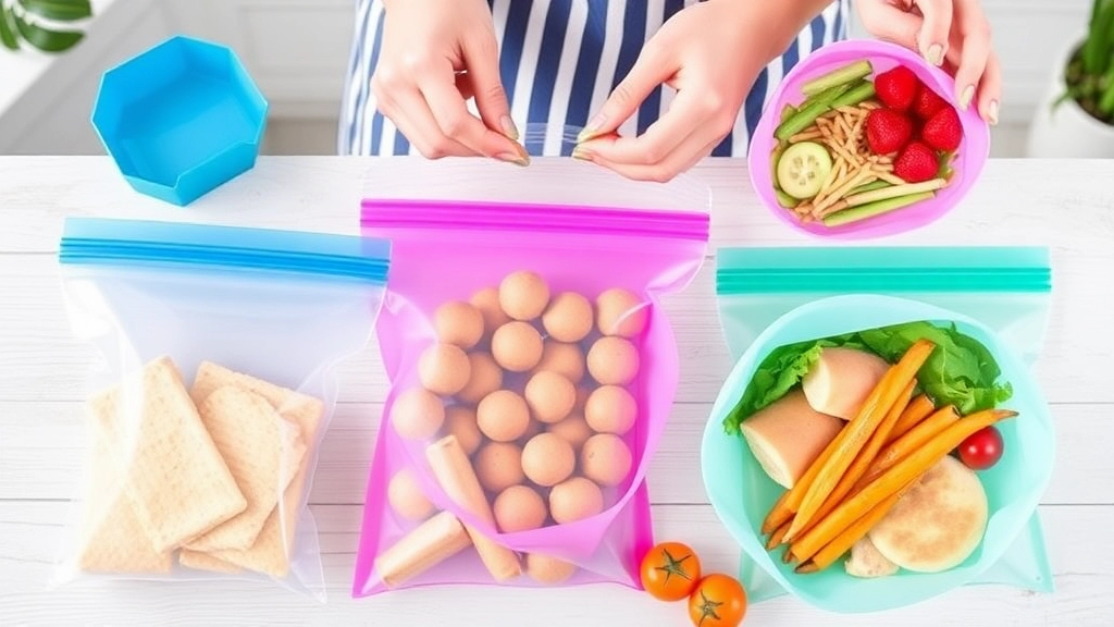 Mantenga sus comidas frescas y elegantes con las modernas bolsas de almacenamiento de silicona para alimentos