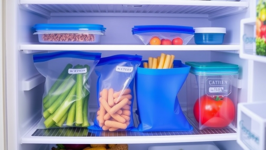 Transformez la préparation des repas avec les sacs de conservation en silicone 4 Avantages des sacs en silicone pour gagner de la place dans le réfrigérateur