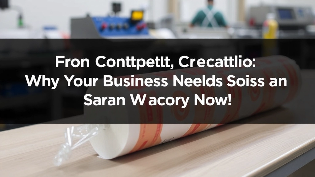 맞춤형 Saran 랩으로 브랜드 강화 1 개념에서 창조까지: 귀사의 비즈니스에 맞춤형 Saran 랩 공장이 필요한 이유