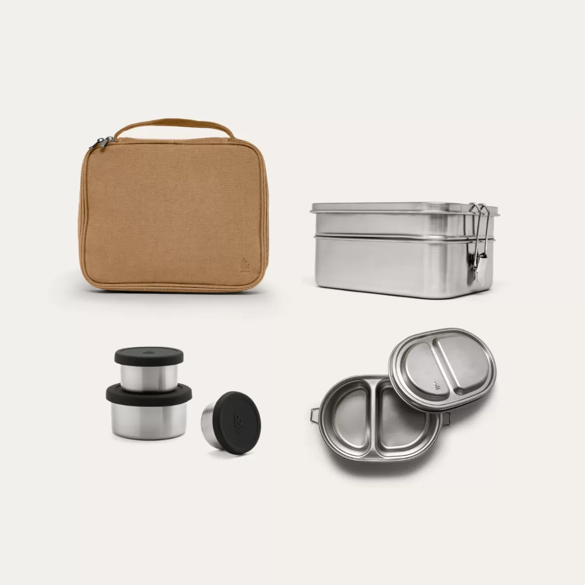 Bộ Hộp Cơm Trưa Cho Trẻ Em Người Lớn Ngoài Trời Thân Thiện Với Môi Trường