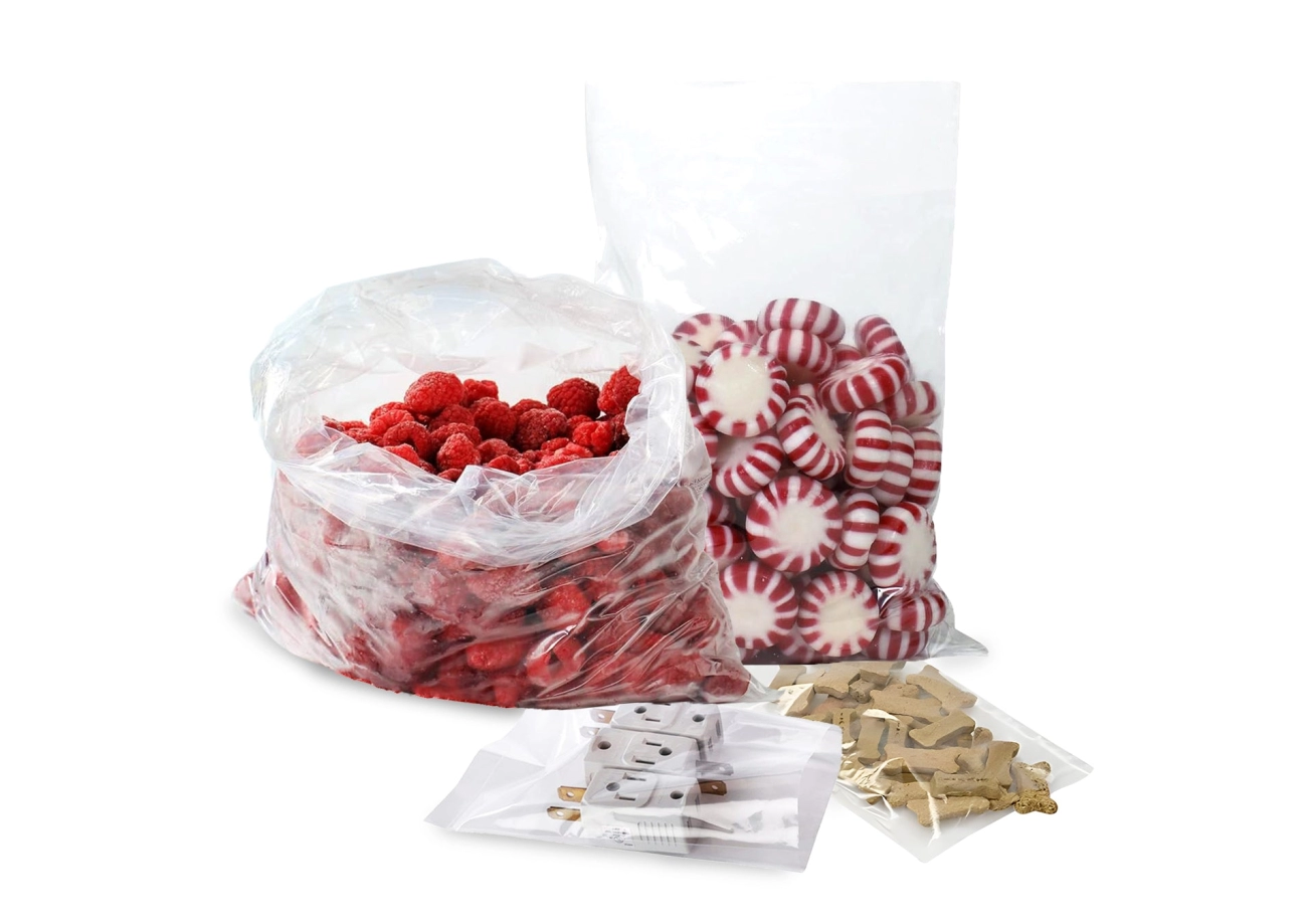 PE bags for supermarket food packaging