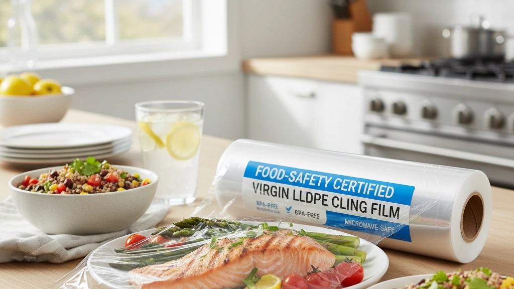 Food-Safety Certified Virgin LLDPE Cling Film