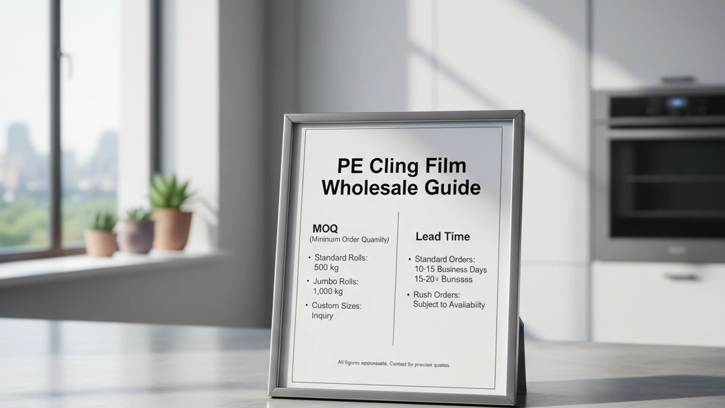 PE Cling Film Wholesale Guide Specs Prices Suppliers 1 PE Cling Film Wholesale MOQ and Lead Time Guide