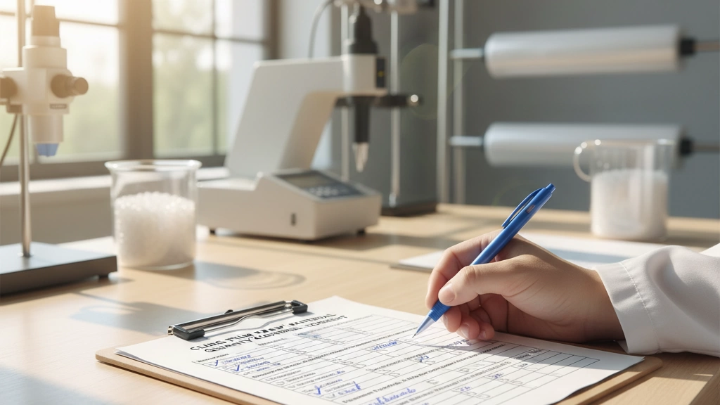 Full Factory Audit Checklist for Cling Film Suppliers 1 Kvalitetskontrolcheckliste for råmaterialer til klæbefilm