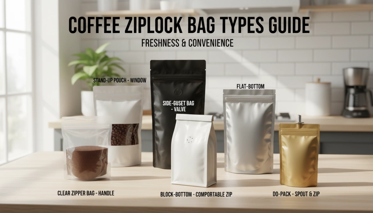 Coffee Ziplock Bag Guide for Freshness and Storage Tips 1 Coffee Ziplock Bag Types Guide