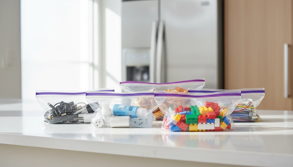 Durable Double Zipper Bags for Secure Leakproof Storage 3 Double Zipper Bags for Organized Storage