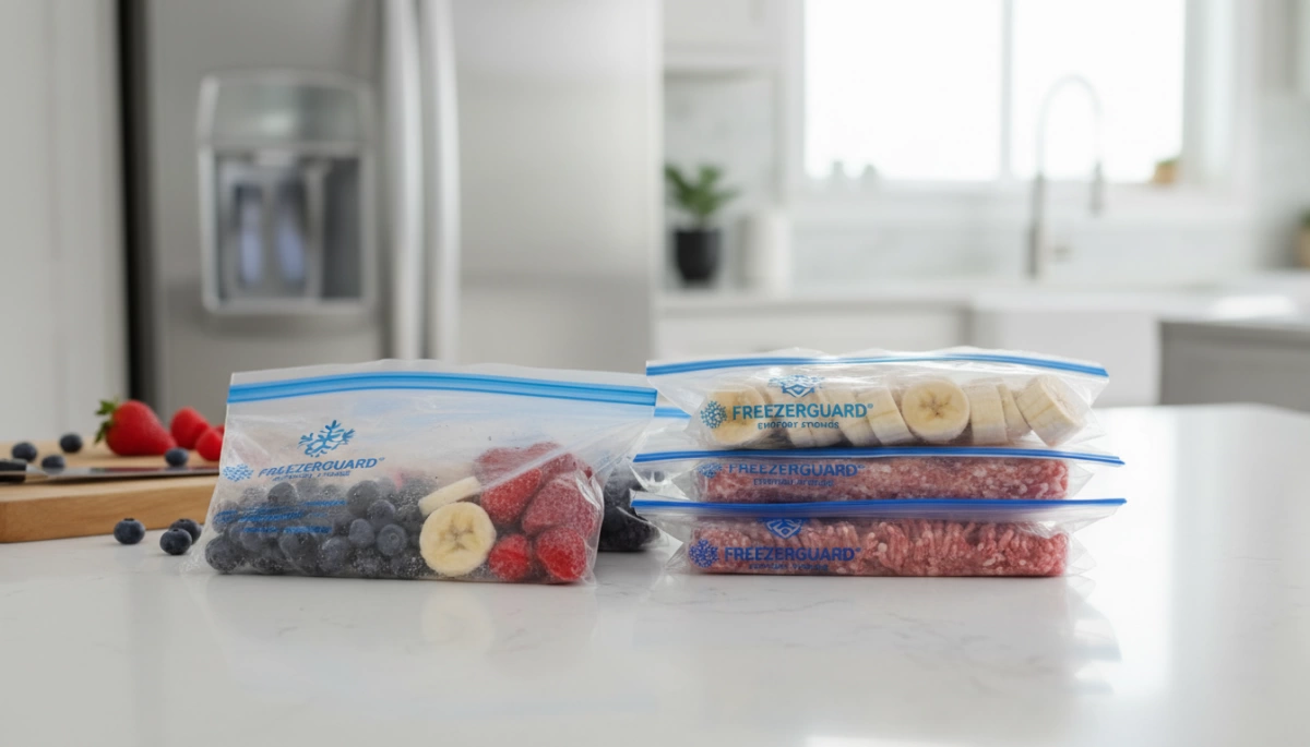 Sac zipper pour congélateur vs sacs ordinaires : guide des différences Freezer Ziplock Bags for Everyday Storage Use