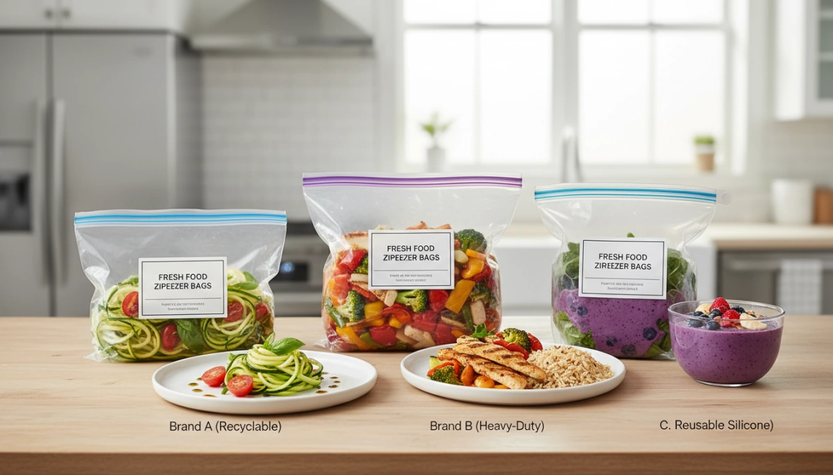 Fresh Food Ziplock Bags for Airtight Storage and Freshness 2 Fresh Food Ziplock Freezer Bags Comparison